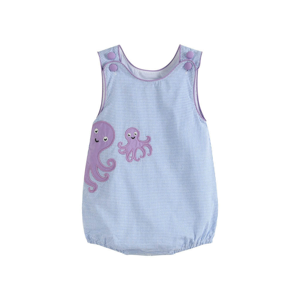 Blue Octopus Romper - Lil Cactus