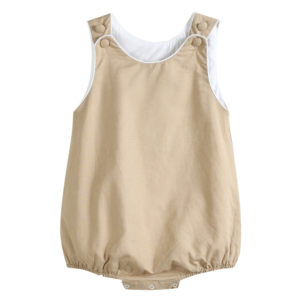 Classic Light Brown Bubble Romper - Lil Cactus