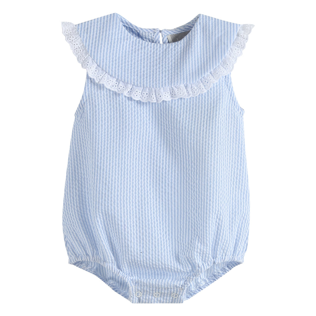 Collared Bubble Romper - Lil Cactus