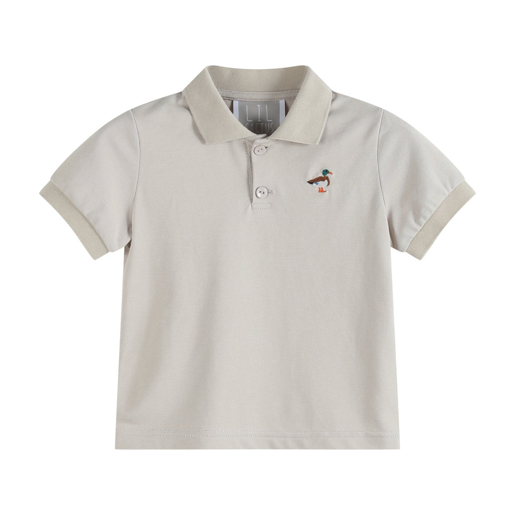 Light Brown Mallard Golf Shirt - Lil Cactus