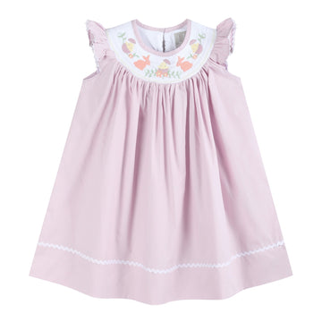 Light Purple Easter Smocked Bishop Dress - Lil Cactus