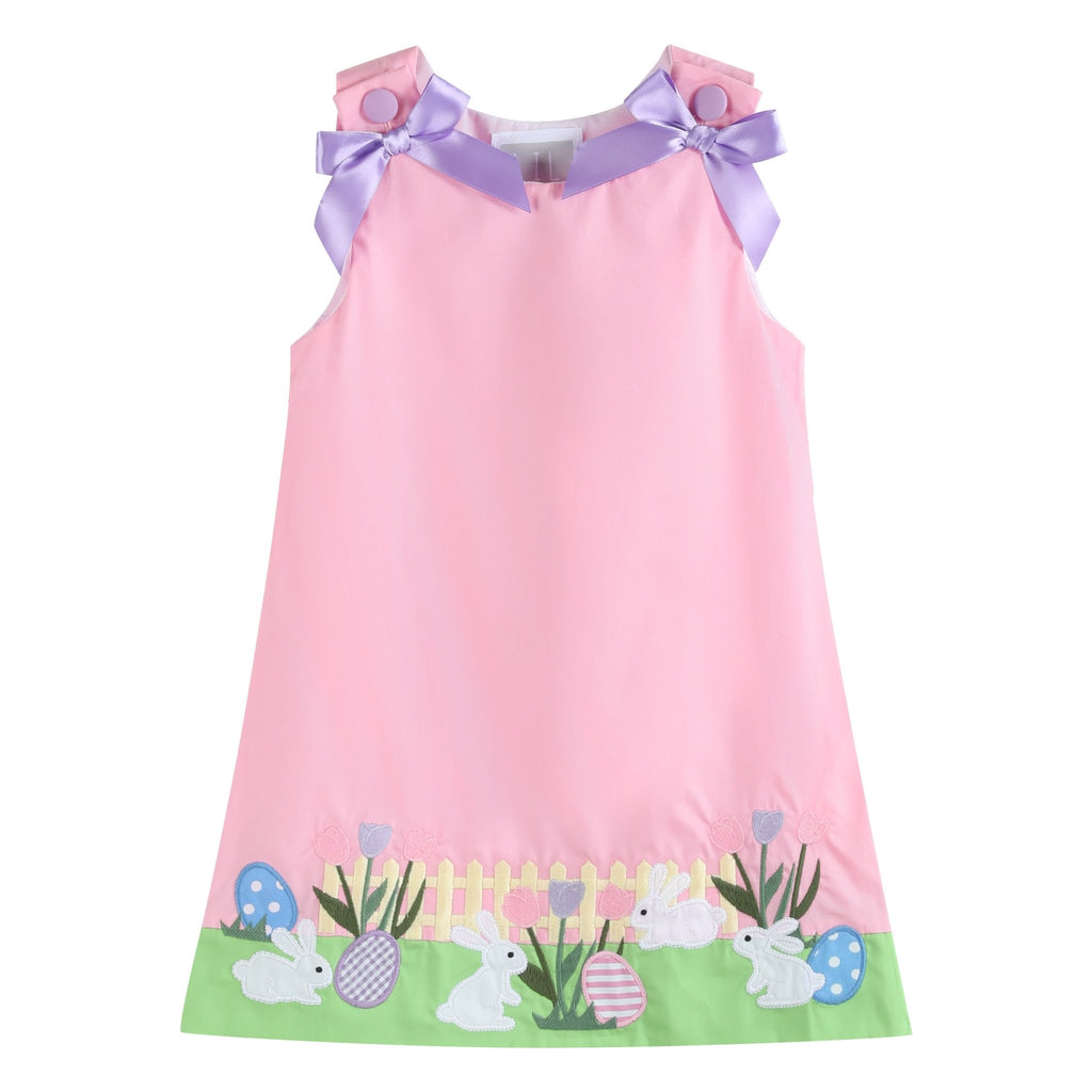 Pink Easter Bunny Garden Dress - Lil Cactus