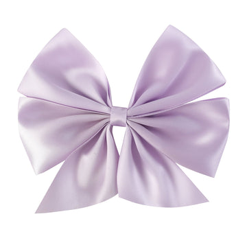 Purple Satin Bow Hair Clip - Lil Cactus