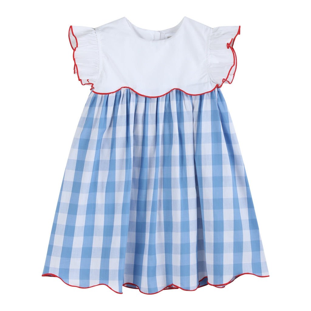 Red, White and Blue Flutter Dress - Lil Cactus