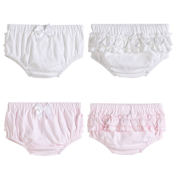 White and Pink Bloomers Knit 2pc Set - Lil Cactus