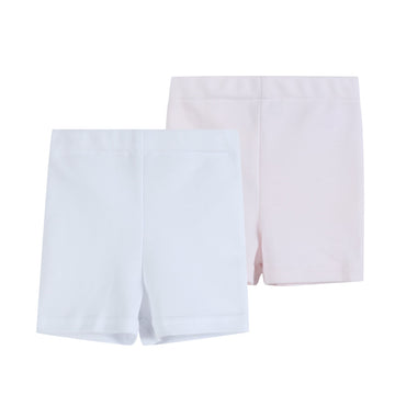 White and Pink Girls Dress Undershorts - Lil Cactus