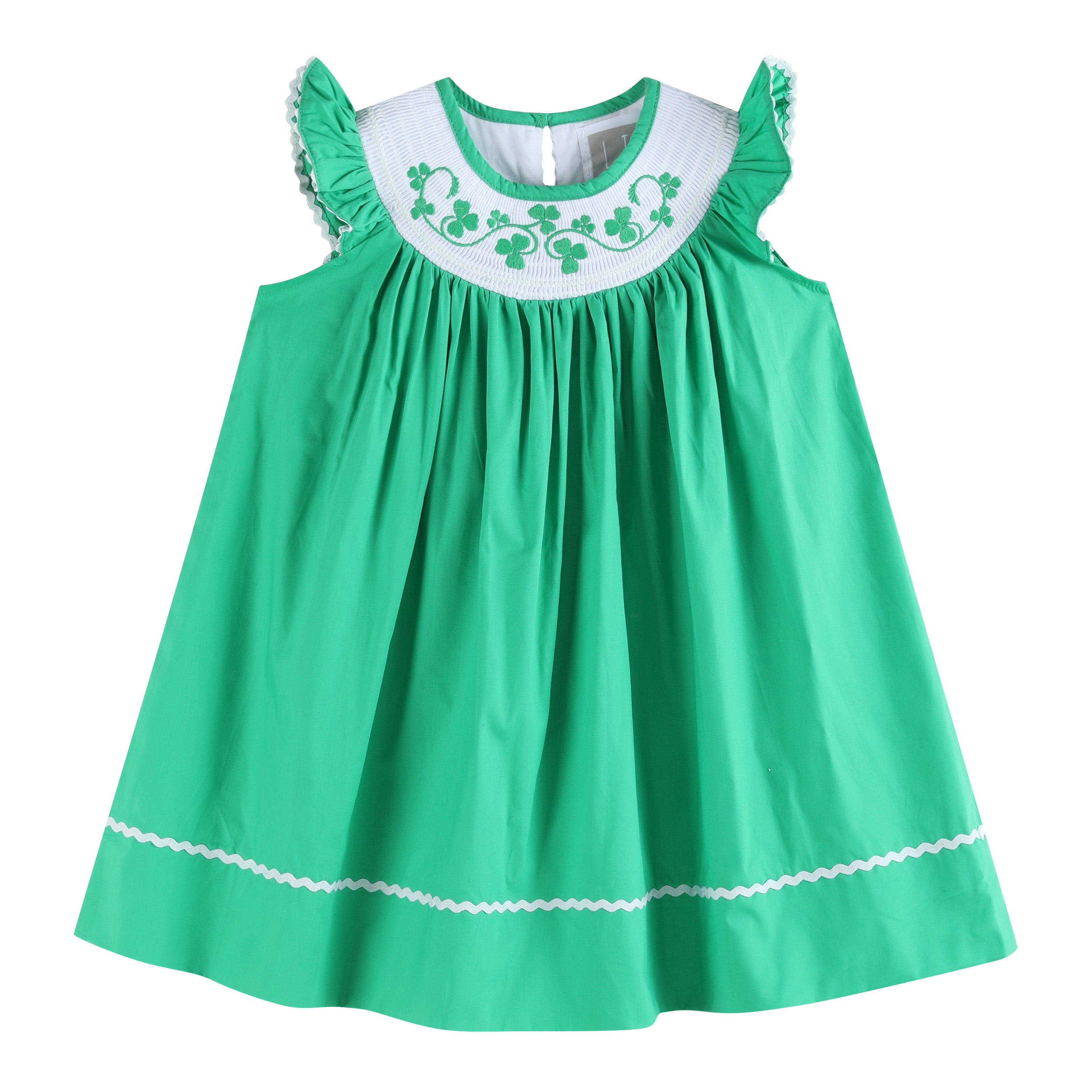 Girls Smocked Cross Easter Bishop Dress Mint Green With Smocked Crosses by  Smocked A Lot Church Christ Outfit 