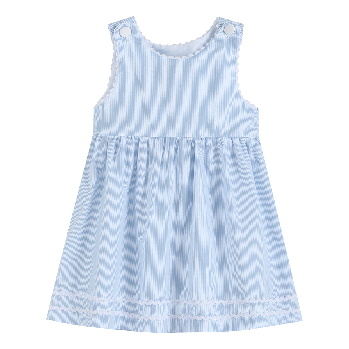 Light Blue Seersucker A-Line Dress – Lil Cactus