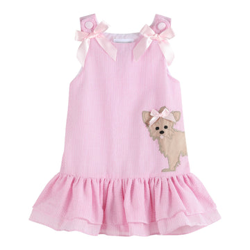 Pink Puppy Ruffle Skirt Dress - Lil Cactus